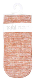 TOSHI ORGANIC SOCKS ANKLE MARLE FEATHER