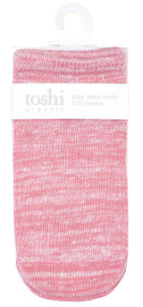 TOSHI ORGANIC SOCKS ANKLE MARLE BLOSSOM