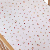 SNUGGLE HUNNY KIDS LADYBUG ORGANIC FITTED COT SHEET