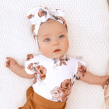 SNUGGLE HUNNY KIDS ROSEBUD SHORT SLEEVE BODYSUIT