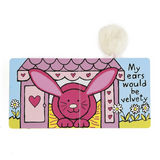 JELLYCAT IF I WERE A RABBIT BOARD BOOK - PINK