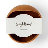 SNUGGLE HUNNY KIDS SILICONE BOWL - CHESTNUT