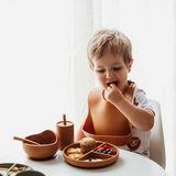 SNUGGLE HUNNY KIDS SILICONE MEAL KIT - CHESTNUT