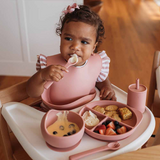 SNUGGLE HUNNY KIDS SILICONE MEAL KIT - ROSE