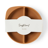 SNUGGLE HUNNY KIDS SILICONE PLATE - CHESTNUT