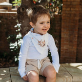 SNUGGLE HUNNY KIDS KANGA ORGANIC DRIBBLE BIB