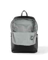 OIOI MULTITASKER BACKPACK - BLACK FAUX LEATHER