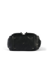 OIOI CARRY ALL NAPPY BAG - BLACK FAUX LEATHER