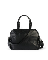 OIOI CARRY ALL NAPPY BAG - BLACK FAUX LEATHER