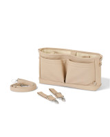 OIOI PRAM CADDY - OAT FAUX LEATHER