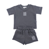 SOLL FRENCH TERRY SET - CHARCOAL