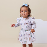 SNUGGLE HUNNY KIDS DRAGON LONG SLEEVE DRESS