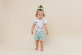 SNUGGLE HUNNY KIDS EASTER BILBY SHORT SLEEVE BODYSUIT WITH FRILL
