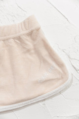 CINNAMON BABY TERRY SKIRT - CREAM