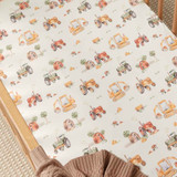 SNUGGLE HUNNY DIGGERS FITTED COT SHEET