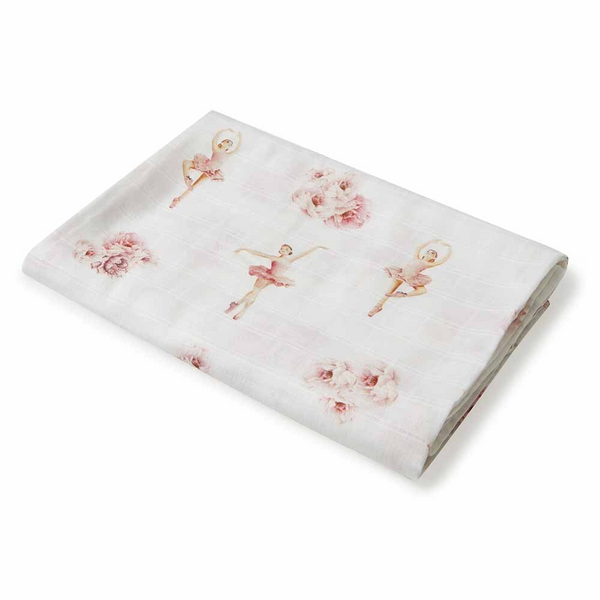 SNUGGLE HUNNY KIDS ORGANIC MUSLIN WRAP -   BALLERINA