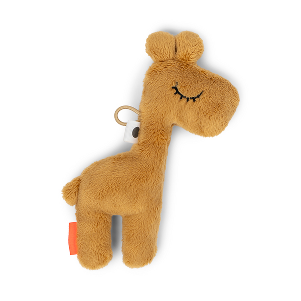 DONE BY DEER TINY SENSORY RATTLE RAFFI MUSTARD