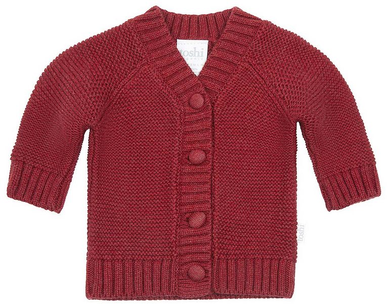 TOSHI ORGANIC CARDIGAN ANDY ROSEWOOD