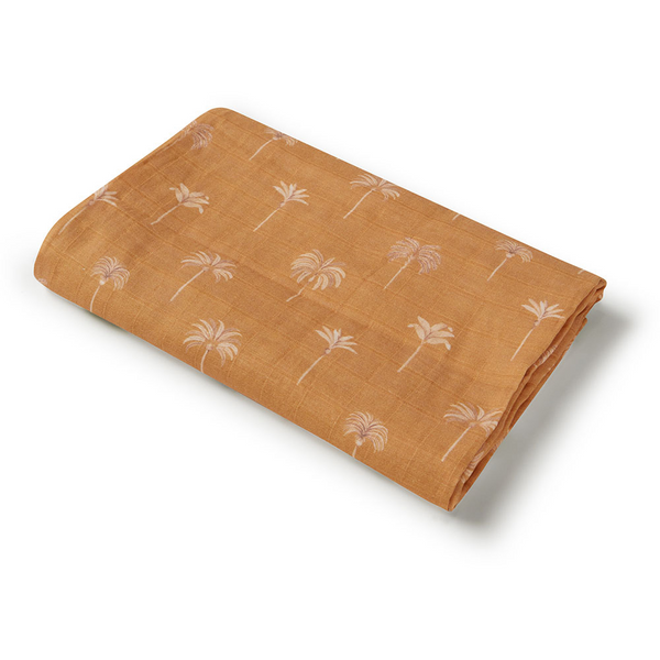 SNUGGLE HUNNY KIDS BRONZE PALM ORGANIC MUSLIN WRAP