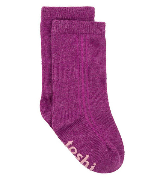 TOSHI ORGANIC SOCKS KNEE DREAMTIME VIOLET