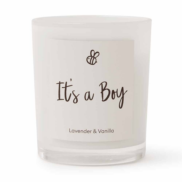 SNUGGLE HUNNY KIDS NATURAL SOY CANDLE LAVENDER & VANILLA - IT'S A BOY