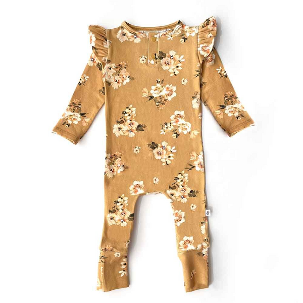 SNUGGLE HUNNY KIDS GOLDEN FLOWER ORGANIC GROWSUIT