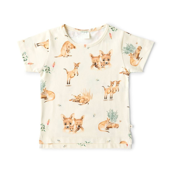 SNUGGLE HUNNY KIDS KANGA ORGANIC T-SHIRT