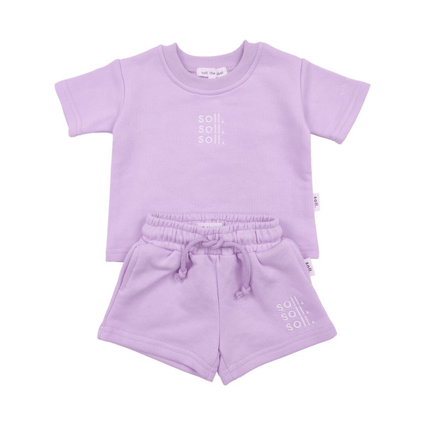 SOLL FRENCH TERRY SET - LILAC