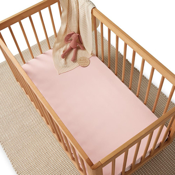 SNUGGLE HUNNY KIDS BABY PINK FITTED COT SHEET
