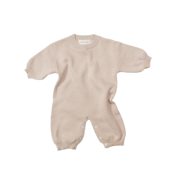 CINNAMON BABY YIN YANG LOUNGE SUIT - BEIGE