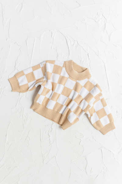 CINNAMON BABY KNITTED JUMPER - CREAM