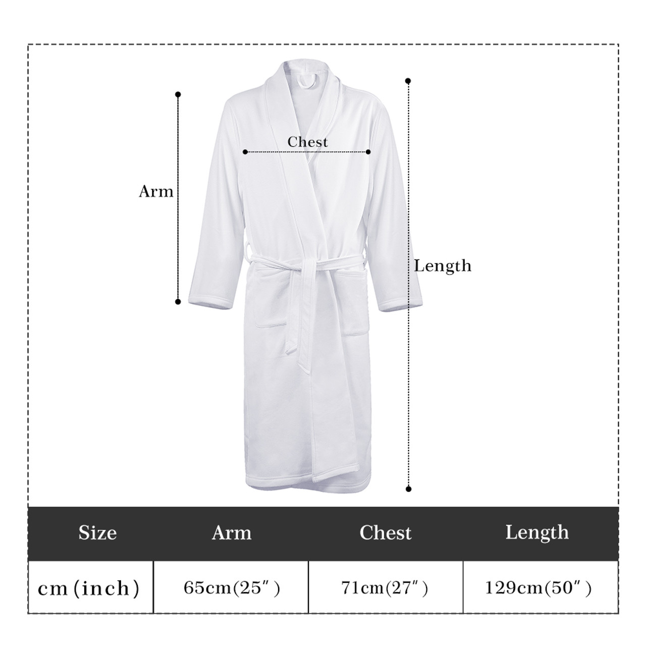 CCC Men's All Over Print Bathrobe