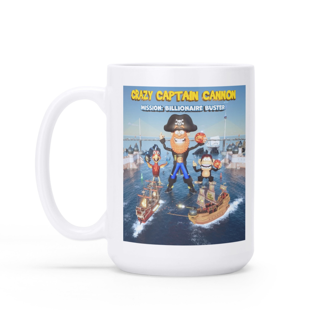 Mission Billionaire Buster White Glossy 15 oz. Mug