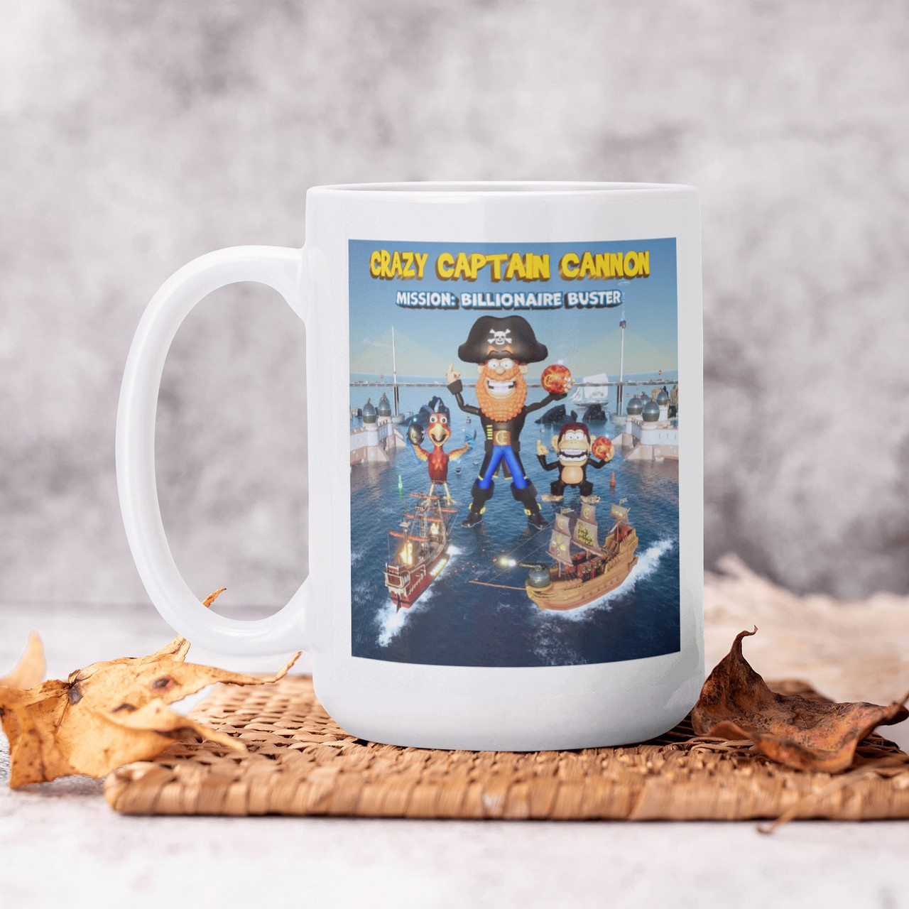 Mission Billionaire Buster White Glossy 15 oz. Mug