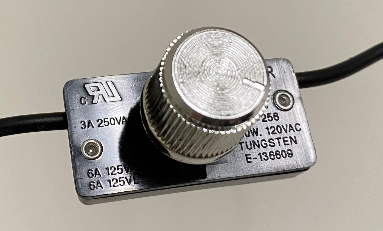 Zing Ear ZE-256 Rotary Hi-Lo Lamp Switch 120 Volt 500 Watt