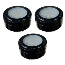 LED Under Cabinet Puck Light Accent Kit 120V Black
