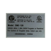 DM3-120 Label