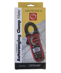Santronics Compact AC Autoranging Clamp Meter box