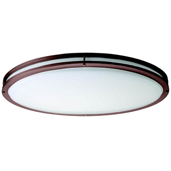 70W LED Oval 32" x 18" Flush Mount Ceiling Fixture Dimmable Bronze