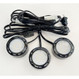 LED Under Cabinet Puck Light Accent Kit 120V Black (Set of 3)