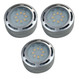 LED Under Cabinet Puck Light Accent Kit 120V Nickel (Set of 3)