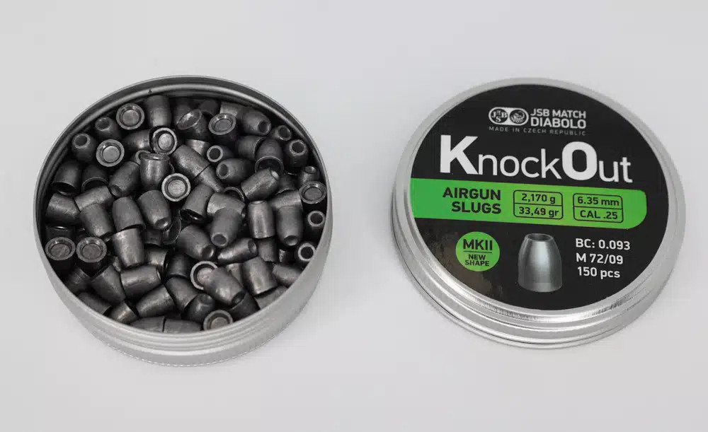 JSB Knockout slug .25cal. .251 MKII (skirt Flare) 33.49gr