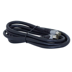 PAL Male To PAL Male Quad Shield Flylead, 1.8m, Straight Black