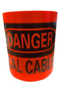 Underground Electrical cable marking tape.