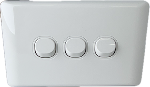 K Series 3 Gang Loaded Switch Plate