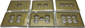 GS 4 Gang Cover Plate - Gold