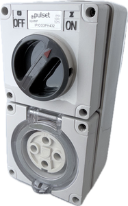 3 Phase 4 Round Pin Combo - 32Amp
