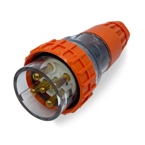 3 Phase 5 Pin Straight Plug - 20Amp