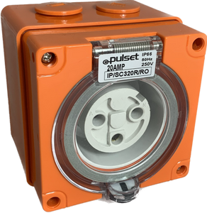 3 Round Pin Socket - 20Amp - RO