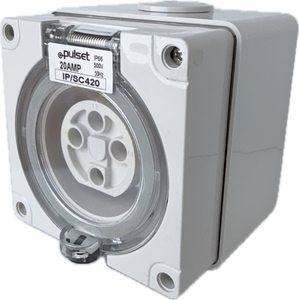 3 Phase 4 Round Pin Socket - 20Amp